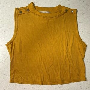 Active USA Mustard Crop Top